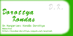 dorottya kondas business card